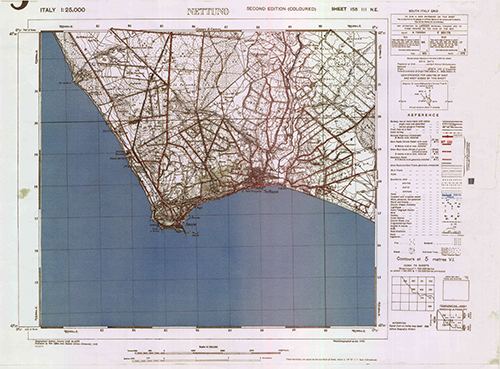 GSGS 4228 1:25,000 Nettuno v2 Sheet 158 III NE