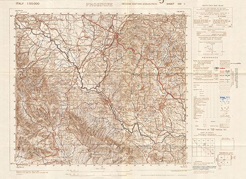 GSGS 4229 1:50,000 Frosinone Sheet 159 I