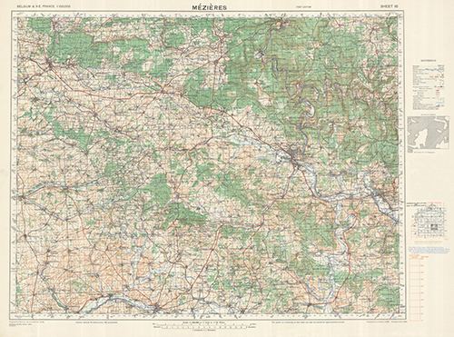 GSGS 4336 1:100,000 Mezieres Sheet 16