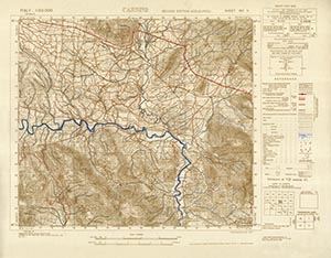 GSGS 4229 1:50,000 Cassino Sheet 160 II