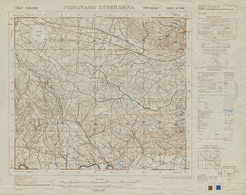 GSGS 4228 1:25,000 Pignataro Interamna v2 Sheet 160 II NW