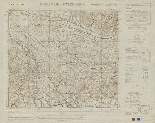 GSGS 4228 1:25,000 Pignataro Interamna v4 Sheet 160 II NW