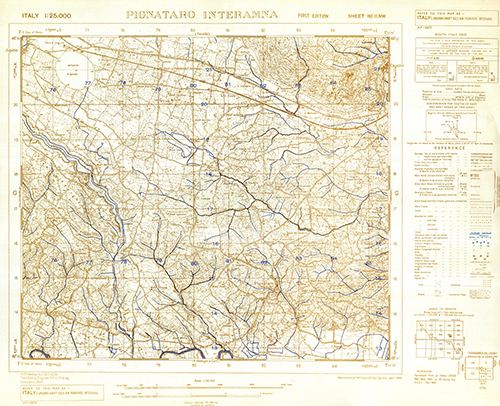 GSGS 4228 1:25,000 Pignataro Interamna Sheet 160 II NW