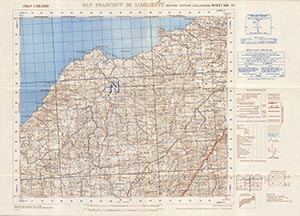 GSGS 4229 1:50,000 San Franciscu di LAglientu Sheet 168 III