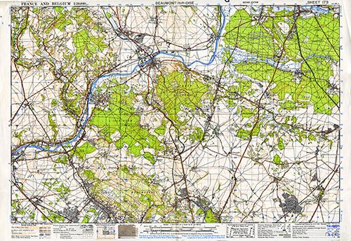 GSGS 4040 1:50,000 Beaumont sur Oise Sheet 173