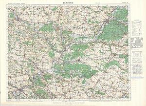 GSGS 4336 1:100,000 Beauvais Sheet 18