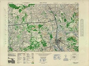 GSGS 4427 1:25,000 Helmond Sheet 18 SE