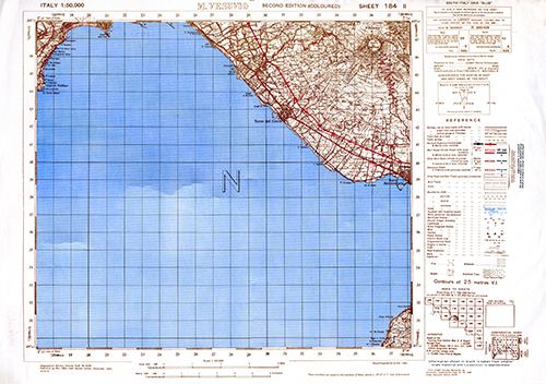 GSGS 4229 1:50,000 M Vesuvio Sheet 184 II