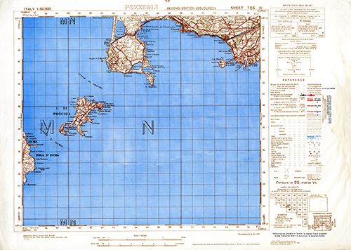 GSGS 4229 1:50,000 Pozzuoli Sheet 184 III