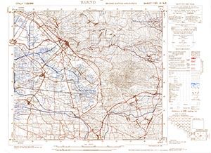 GSGS 4228 1:25,000 Sarno Sheet 185 III NE