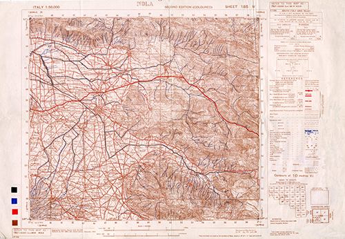 GSGS 4229 1:50,000 Nola Sheet 185 IV