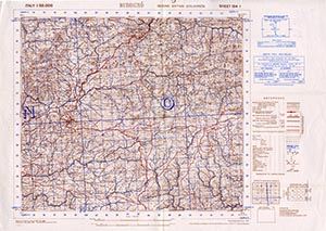 GSGS 4229 1:50,000 Budduso Sheet 194 I
