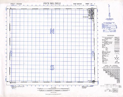 GSGS 4229 1:50,000 Foce Del Sele Sheet 197 II