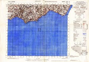 GSGS 4229 1:50,000 Amalfi Sheet 197 IV
