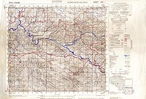 GSGS 4229 1:50,000 Buccino Sheet 198 I