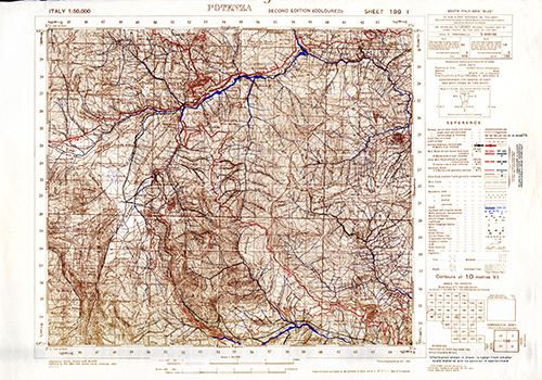 GSGS 4229 1:50,000 Potenza Sheet 199 I