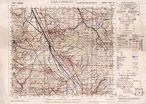GSGS 4229 1:50,000 Sala Consilina Sheet 199 III