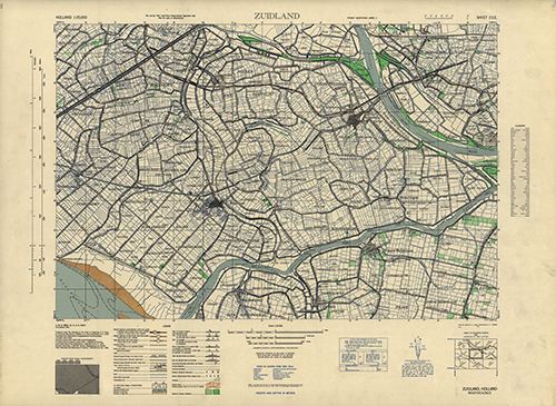 GSGS 4427 1:25,000 Zuidland Sheet 2 SE