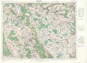GSGS 4336 1:100,000 Verdun Sheet 21