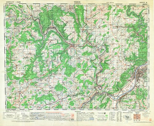 GSGS 4507 1:50,000 Trier Sheet 23