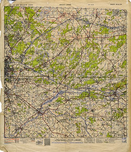 GSGS 4040 1:50,000 Brecht/Lierre Sheets 24 & 34