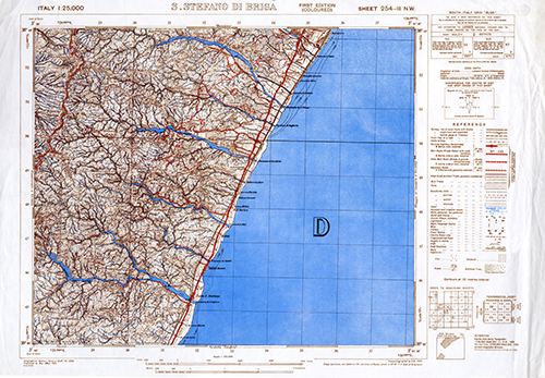 GSGS 4228 1:25,000 S Stefano Di Briga Sheet 254 III NW