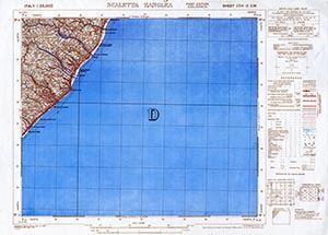 GSGS 4228 1:25,000 Scaletta Zanglea Sheet 254 III SW