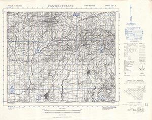 GSGS 4229 1:50,000 Castelvetrano Sheet 257 II