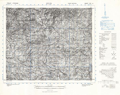 GSGS 4229 1:50,000 Alia Sheet 259 II