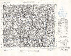 GSGS 4229 1:50,000 Lercara Friddi Sheet 259 III