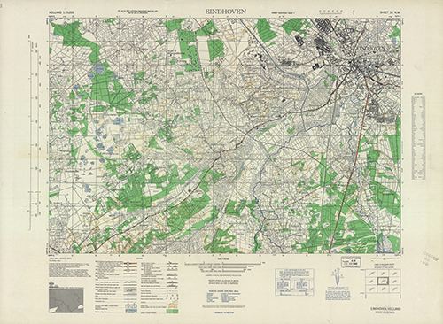 GSGS 4427 1:25,000 Eindhoven Sheet 26 NW