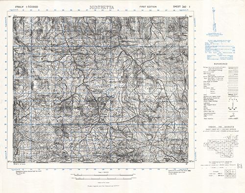 GSGS 4229 1:50,000 Mistretta Sheet 260 I