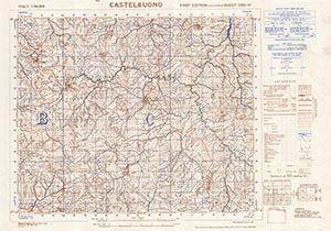 GSGS 4229 1:50,000 Castelbuono Sheet 260 IV