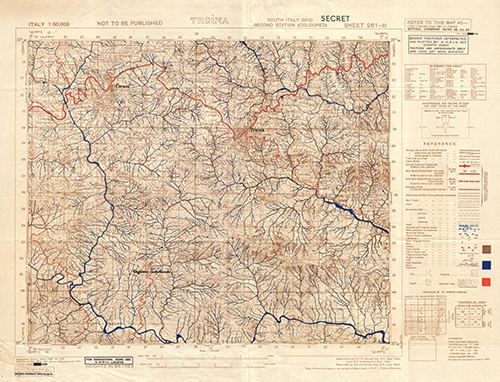 GSGS 4229 1:50,000 Troina Sheet 261 III