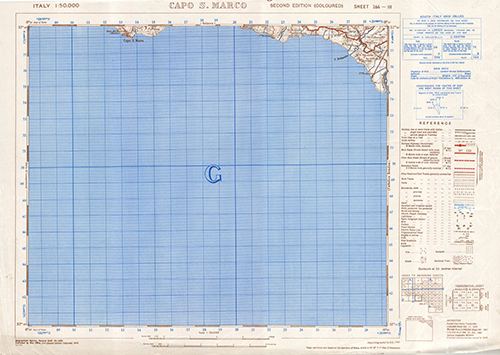 GSGS 4229 1:50,000 Capo S Marco Sheet 266 III