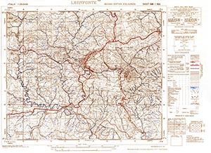 GSGS 4228 1:25,000 Leonforte Sheet 268 I NE