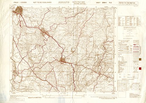 GSGS 4228 1:25,000 Adrano Sheet 269 I NE