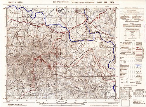 GSGS 4228 1:25,000 Centuripe Sheet 269 I NW