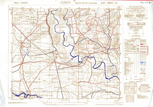 GSGS 4228 1:25,000 Gerbini Sheet 269 II NE