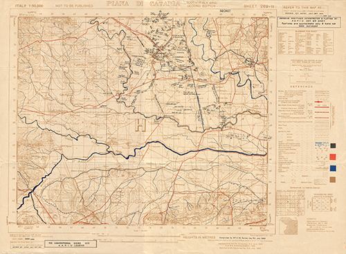 GSGS 4229 1:50,000 Piana di Catania Sheet 269 II