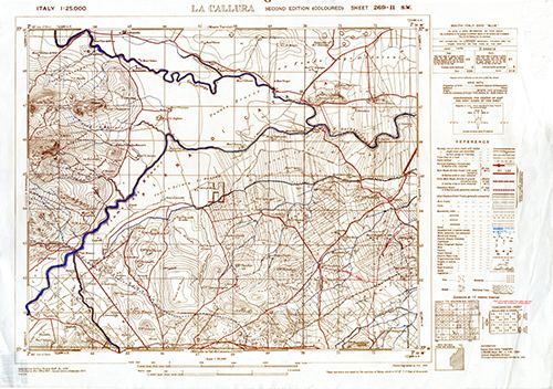GSGS 4228 1:25,000 La Callura Sheet 269 II SW