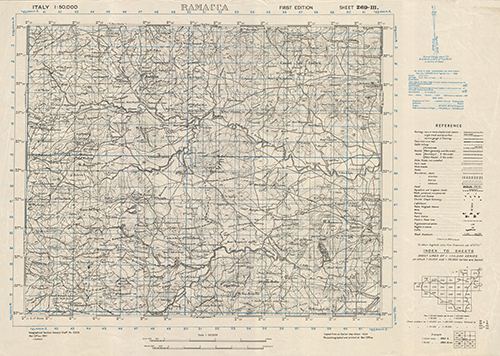 GSGS 4229 1:50,000 Ramacca Sheet 269 III