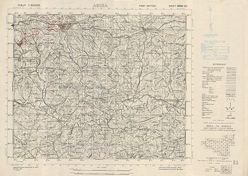 GSGS 4229 1:50,000 Agira v2 Sheet 269 IV