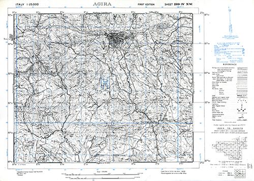 GSGS 4228 1:25,000 Agira Sheet 269 IV NW