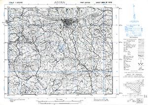 GSGS 4228 1:25,000 Agira Sheet 269 IV NW