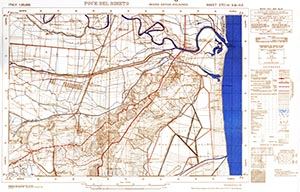 GSGS 4228 1:25,000 Foce del Simeto Sheet 270 III SW