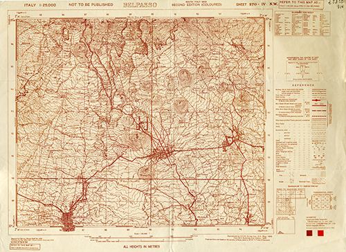 GSGS 4228 1:25,000 Belpasso Sheet 270 IV NW