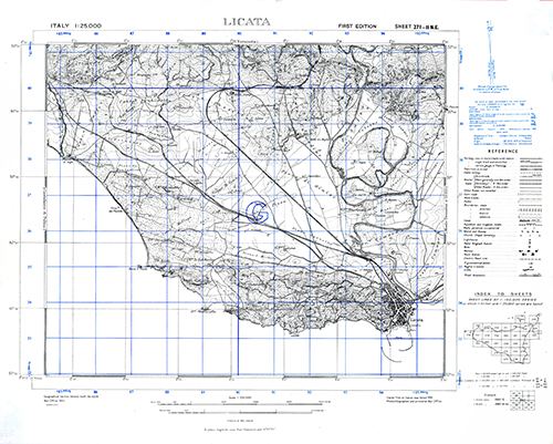 GSGS 4228 1:25,000 Licato Sheet 271 II NE