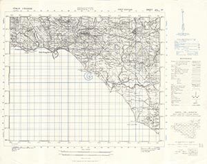 GSGS 4229 1:50,000 Girgenti Sheet 271 IV