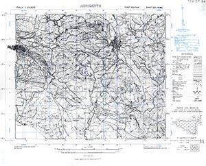 GSGS 4228 1:25,000 Agrigento Sheet 271 IV NE